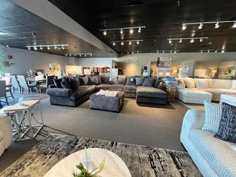 Grey Corduroy 4PC Chaise Sectional