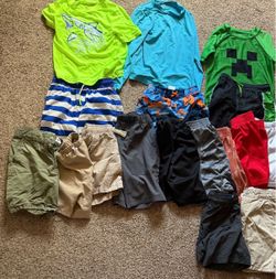 Boys clothes: bathing suits, t shirts & long sleeves