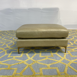 ( Delivery Available ) Interior Define Gaby Square Beige Ottoman