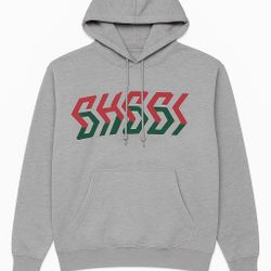 Lightly Used Gucci Graphic Logo Hoodie – Gray, Red & Green