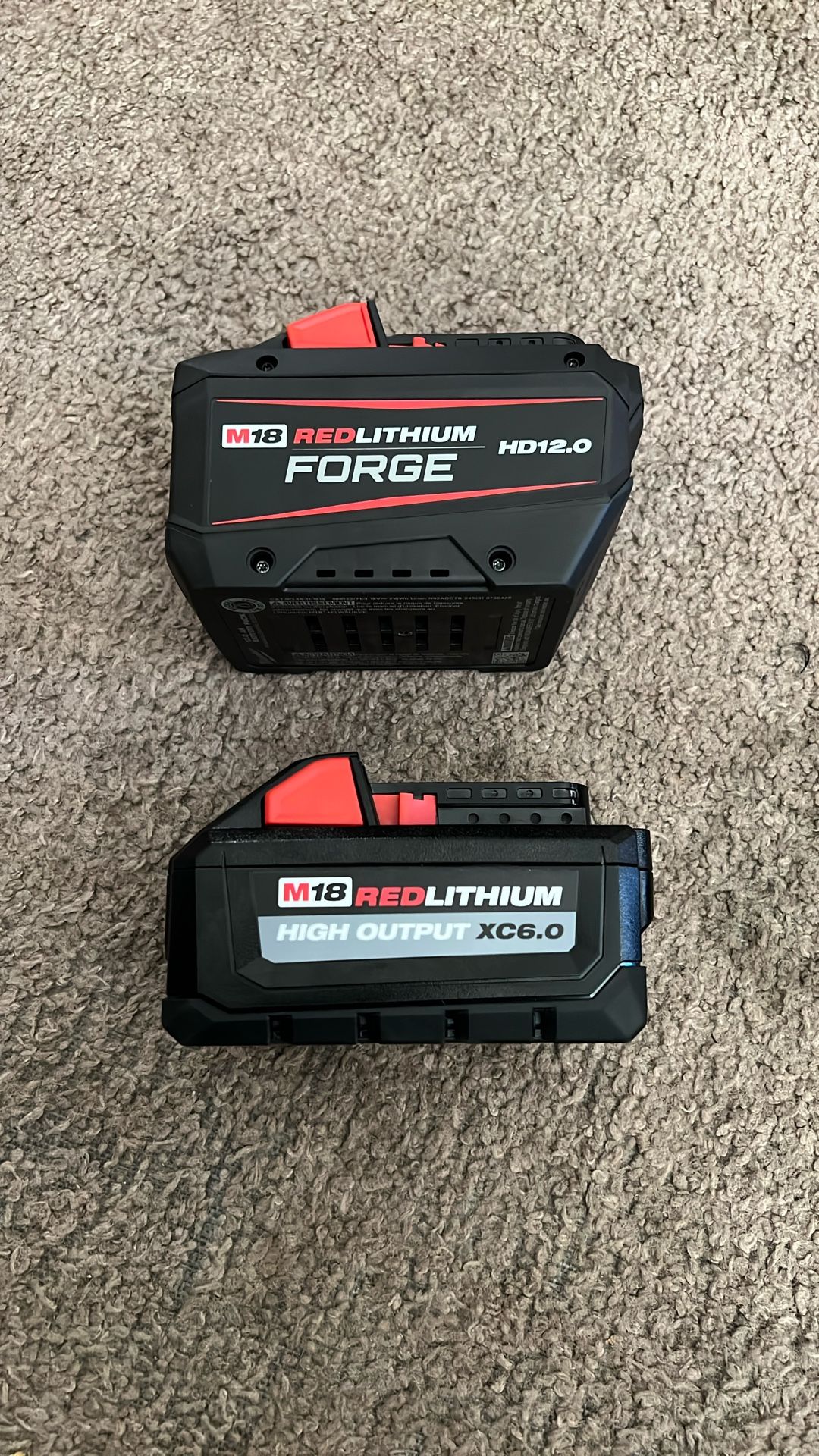 Milwaukee M18 FORGE HD12.0 High Output XC6.0 Batteris New