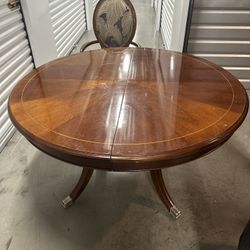 Dining Table With Leaf And Chairs