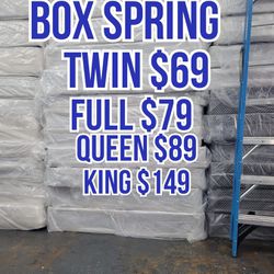 Box Spring Starting $69