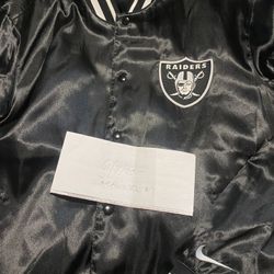 Vintage Nike satin Raiders jacket 