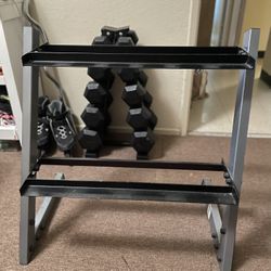 2-Tier Dumbbell rack (*dumbbells Not Included*)