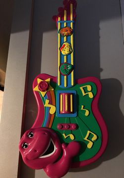Barney toy electric guitar