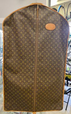 Louis Vuitton Monogram Garment Bag Cover Vintage Travel Case 39x24 Talon Zip
