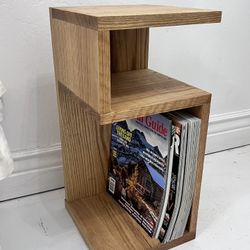 Modern Oak Couch Side Table