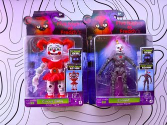 Five Nights At Freddy’s Jazwares Action Figure Bundle (Circus Baby & Ennard)