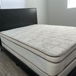 New Queen Mattress And Box Spring 2 Pc Bed Frame Is Not Included 