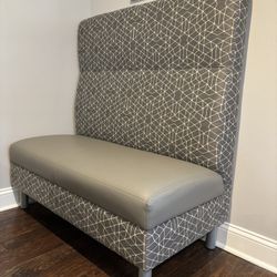 Upholstered Bench High Back Booth Seating Chair 