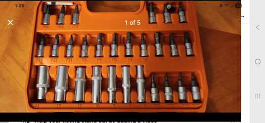 53 pcs 1/4 inch socket set in case