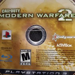 COD MW2 Ps3 Disc Only