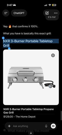 Nxr 3 Burner Portable Grill Stove