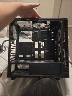 Black Mid-Tower PC Case with Fans