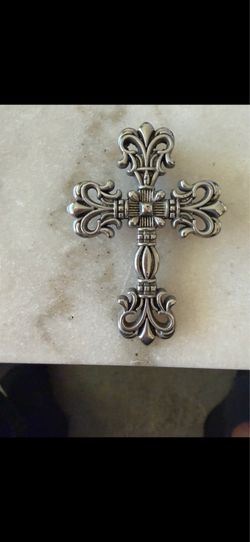 Chrome Hearts 1991 Sterling Silver Large Filigree Cross Pendant 2.25" x 1.5"