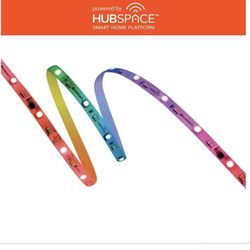EcoSmart 6.5 ft. Smart RGWBIC Dynamic Color Changing Dimmable Plug-In LED Strip Light Powered by Hubspace