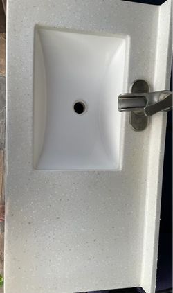 Countertop with faucet