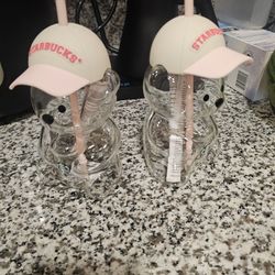 Starbucks Strawberry Bear Cups 🍓 🐻 🥤