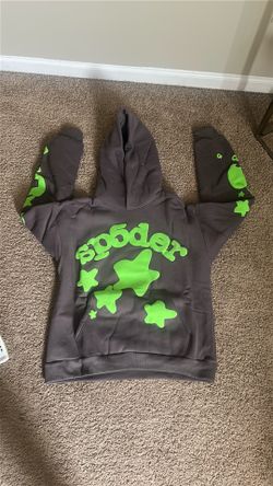OG Green and Grey Sp5der hoodie