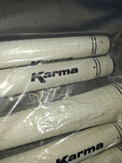Karma Velour White Midsize (+1/32") Golf Grips (9 Pack)