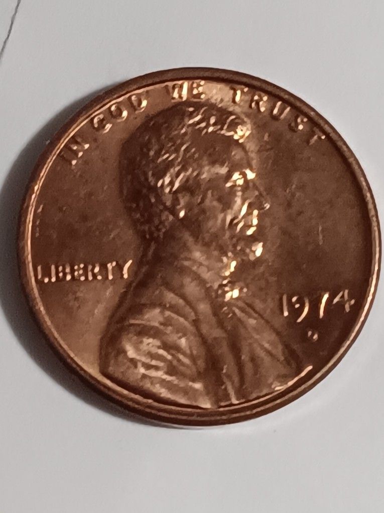 This One Is A Treasury Piece It's A (1974D)DDDIE Lincoln Bicentennial Penny