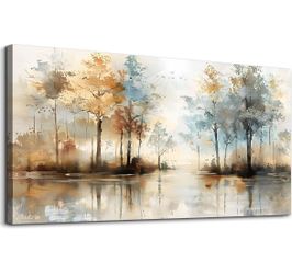 ONLY $35: 20" X 40": Abstract Tree Painting LP Wall Artworks Hang Pictures For Any Room, Canvas