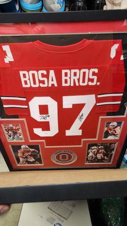 Bosa Brothers Signed Framed Jersey