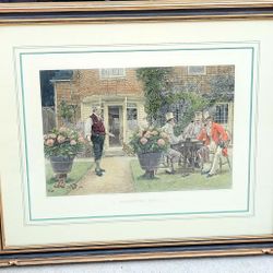 $35. Lithograph Framed Picture Called "The Doubtful Bottle."