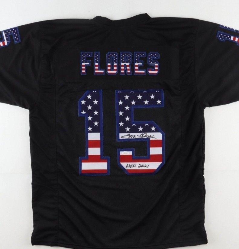 Oakland Raiders Tom Flores Signed Jersey Inscribed "HOF 2021" (JSA Certification)