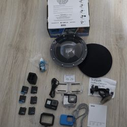 Digital Camera GoPro HERO7 Black 4K Waterproof Action Camera, Frame Mount, Dive Case, Dome Port 