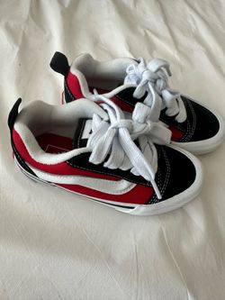 Kids Old Skool Red And Black vans