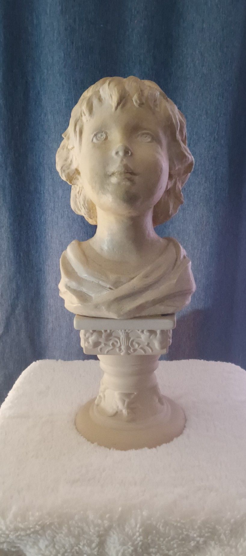 Antiqued Bust Of A Child