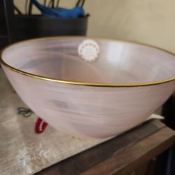 Hand Painted In Turkey Beautiful Light Pink Bowl