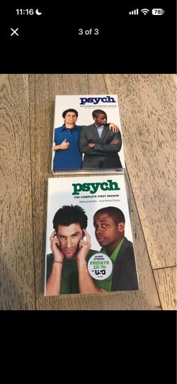 Brand new and sealed psych DVDs season 1-2 included