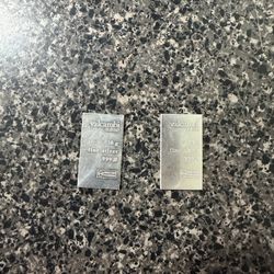 10 Gram .999 Silver Valcambi BARS 