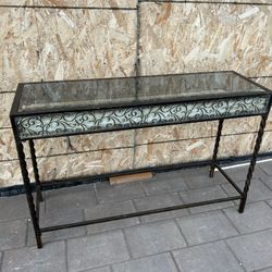 Glass End Table 