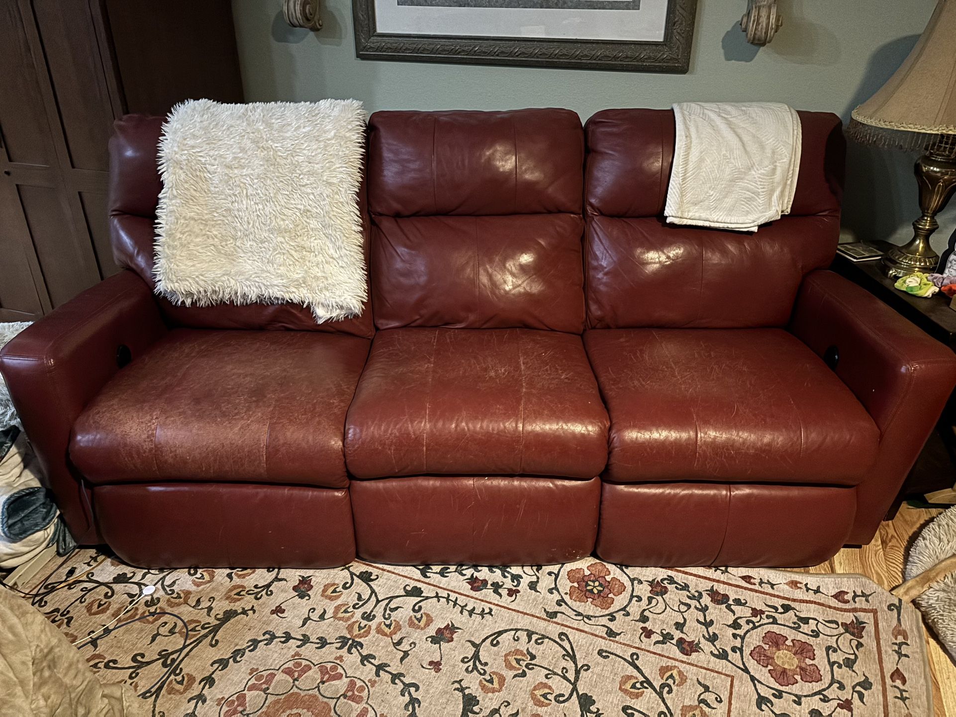 Red Leather Couch