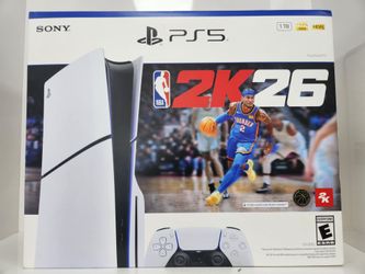 Sony Playstation 5 Slim Console DISC EDITION Brand New 1 TB NBA 2K26 Bundle - Manufacturers warranty included