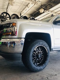 Leveling kits .... Chevy, dodge, Nissan, Toyota, gmc, Cadillac, Jeep in stock!!!! Parts and labor.. call us today!!!!