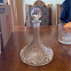 Vintage Elise Crystal Liquor Decanter (Large)