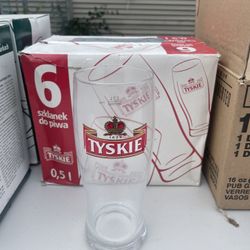 Tyskie .5L Glass Set