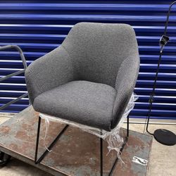 Chair, metal black/Gunnared dark gray