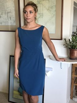 Black Halo Royal Blue Cocktail Dress