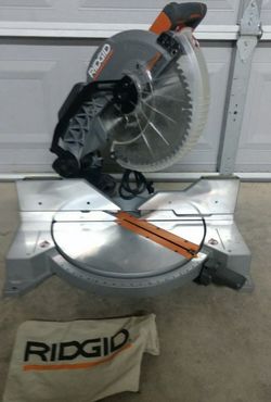 RIDGID 15 Amp 12" Dual Bevel Miter Saw Model