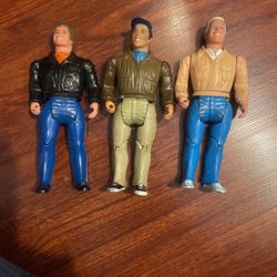 3 vintage 80's THE A-TEAM action figures 1983