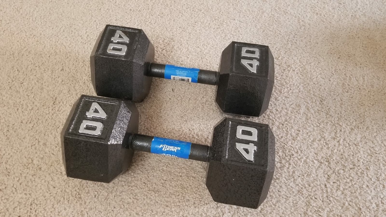 40 lbs weights dumbbells