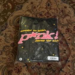 Sp5der P*nk Hoodie 'Black' - Size Large - Brand New
