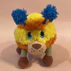 Disney Store Doc McStuffins Squibbles 6&quot; Plush Yellow Orange Fuzzy Dog Stuffed 