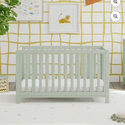 Carter's by daVinci Colby GROW 6-in-1 Convertible Bassinet to Crib, Light Sage